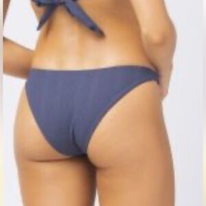 NWT L*Space Classic Camacho Pointelle Rib Hipster Bikini Bottom Womens Size XS